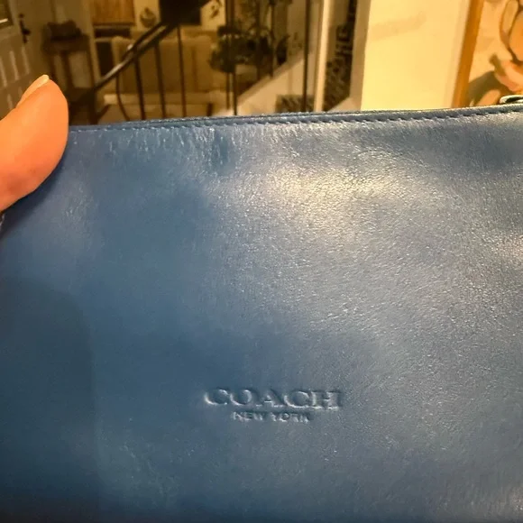 Coach x Pac-Man Limited Edition Corner Zip Wristlet – Blue NWT - Picture 2 of 10